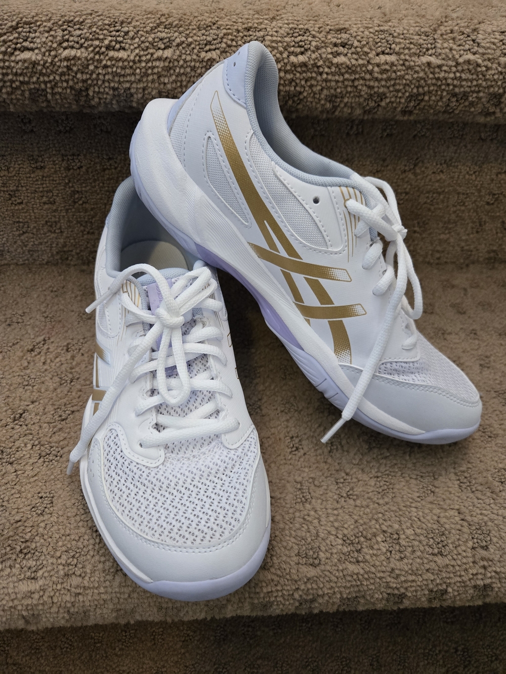 ASICS White Volleyball Shoes